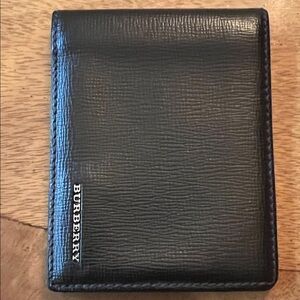 Burberry Black Textured Card Holder